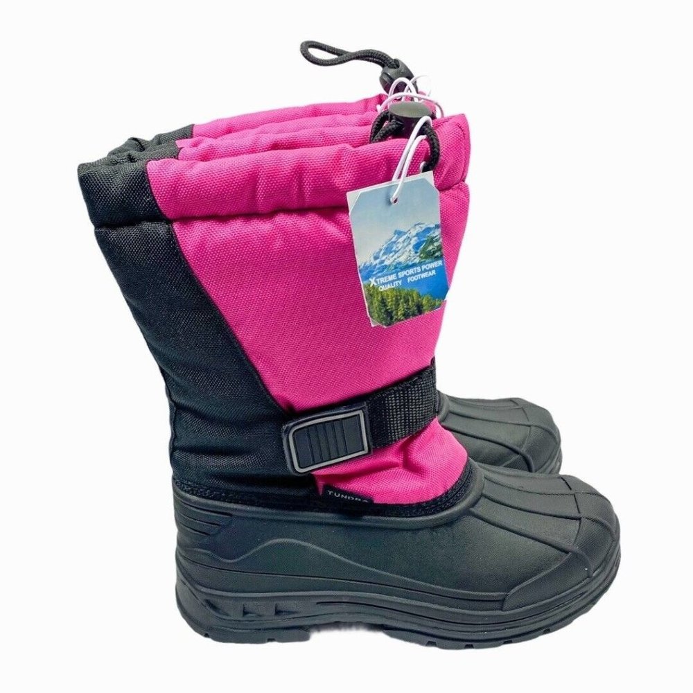 Tundra Girls Pink Fuchsia Snowbelt Winter Snow Boots Size 13 Style 492-10004